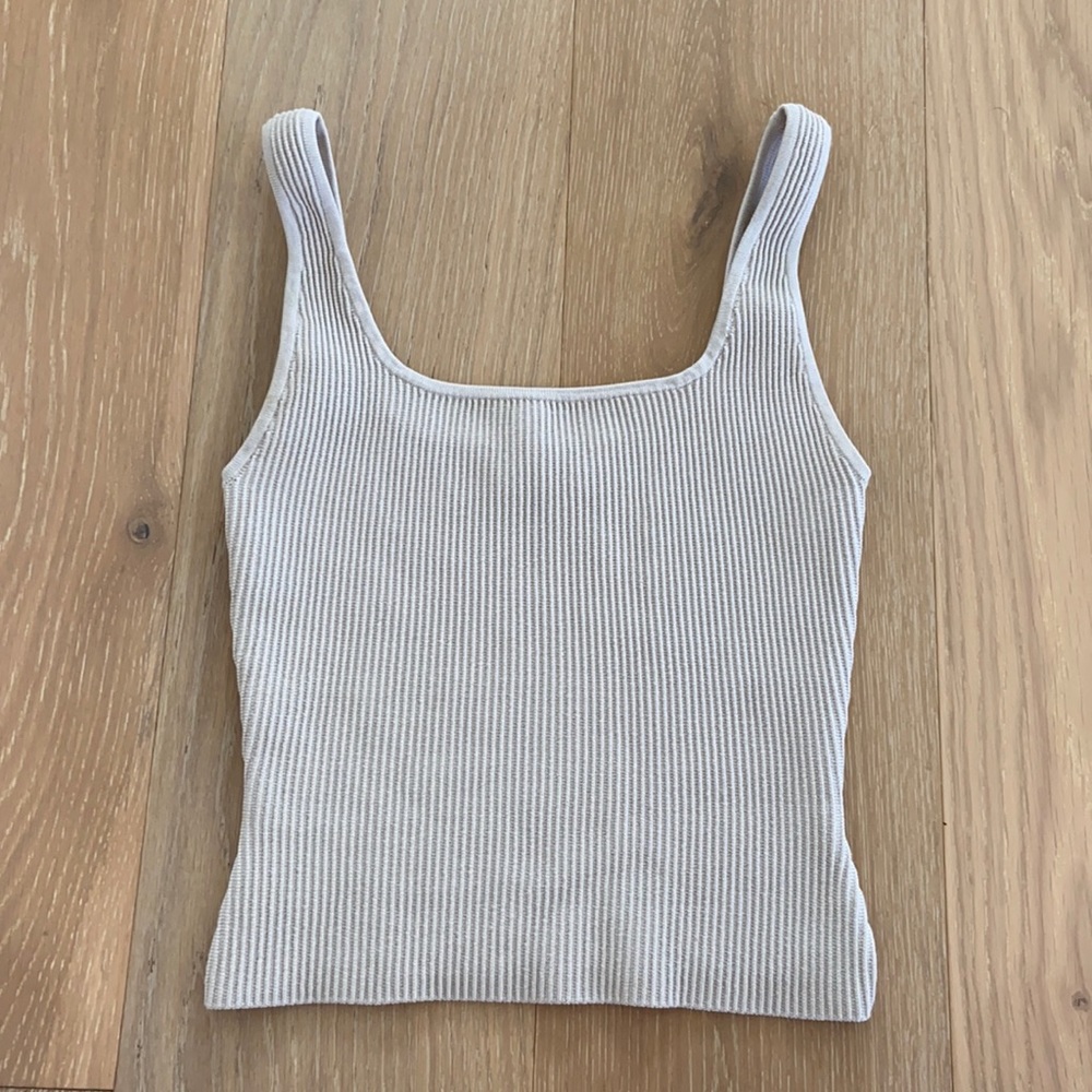 Aritzia Babaton Sculpt Knit Squareneck Tank